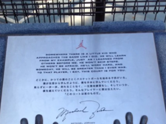 Profile of the basketball court Jordan Court, Tokyo, Japan