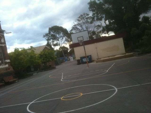 Profile of the basketball court Albert Park Primary, St Kilda, Australia