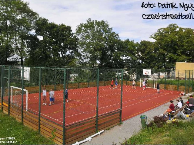 Profile of the basketball court Tyršova Multi - Playground Streetball, Melnik, Czechia