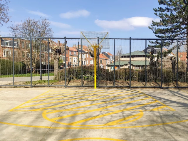 Profile of the basketball court Terrain Parc Georges-Henri, Woluwe-Saint-Lambert, Belgium