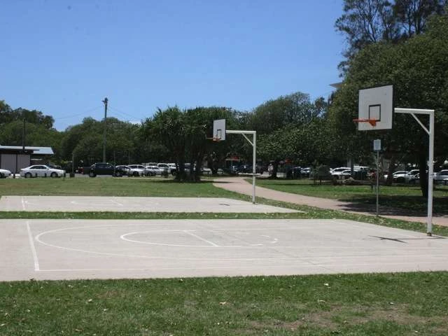 Profile of the basketball court Cotton Tree Park, Maroochydore, Australia