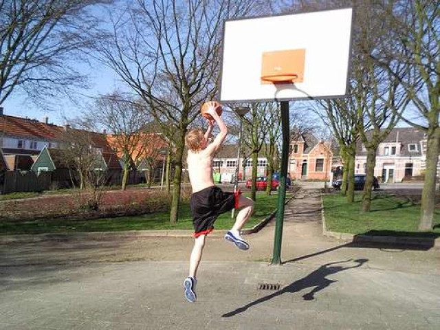 Profile of the basketball court Azalea Park, Zwolle, Netherlands
