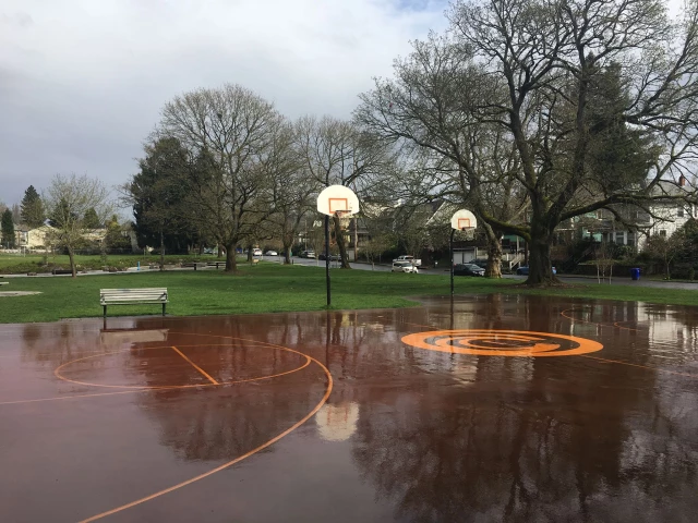 Profile of the basketball court Colonel Summers Park Court, Portland, OR, United States