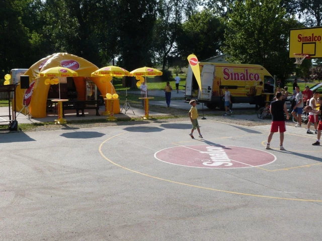 Profile of the basketball court Veliki Park, Sabac, Serbia