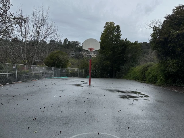 Profile of the basketball court Sun Valley Park, San Rafael, CA, United States